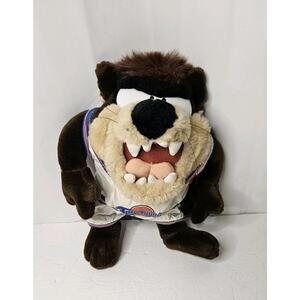 1996 Tornado Taz Space Jam Tune Squad Warner Bros 11" Plush Tasmanian Devil